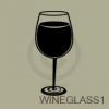 Wine Glass vinyl decal