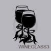 Wine Glasses vinyl decal