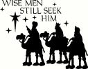 Wise Men Still Seek Him vinyl decal