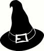 Witch Hat (1) vinyl decal