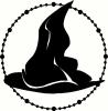 Witch Hat vinyl decal