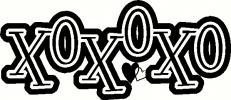XOXO vinyl decal