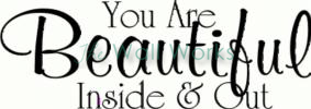 You are Beautiful vinyl decal