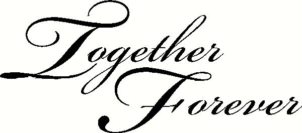 Together Forever wall sticker, vinyl decal | The Wall Works