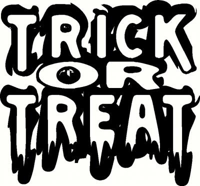 Trick-or-Treat (2) vinyl decal