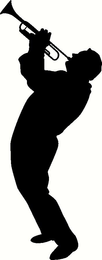 Trumpet Player Silhouette