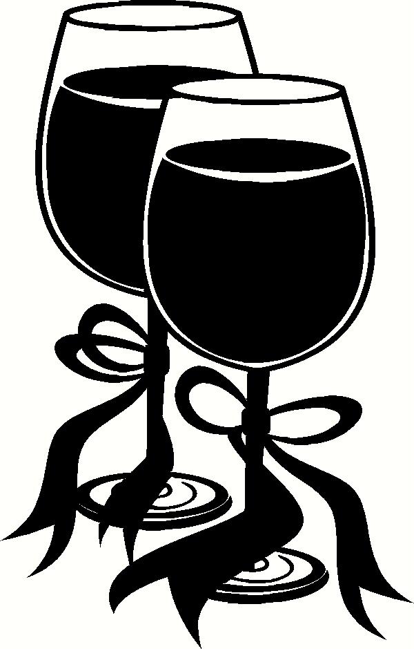 Wine Glasses vinyl decal